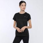 BASIC PES C NECK T-SHIRT Siyah Kadın T-Shirt S