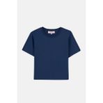 Basic Premium Kadın T-Shirt - Lacivert - XS