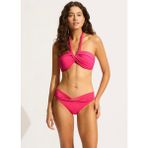 Basic Twist Beli Geçme Detaylı Bikini Altı - Fuşya - 40