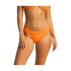 Basic Twist Beli Geçme Detaylı Bikini Altı - Turuncu - 42