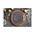 Basic Yemek Tabağı 6 Lı Set Gri - 20cm