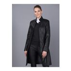 Basics&More B3034 Kadın Siyah Deri Ceket