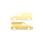 Basık Doblo Sticker 17X17 Cm Gold