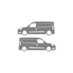 Basık Doblo Sticker 17X17 Cm Gri