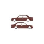 Basık Tofaş Şahin Doğan Sticker 17X17 Cm Kahverengi