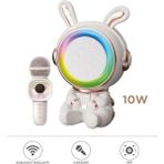 Başkent Tekno 05 RGB Tavşan Figürlü Mikrofonlu Karaoke Bluetooth Hoparlör