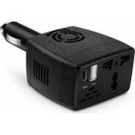 Başkenttekno 12V Araç Invertörü 220V Priz Çevirici + USB + Type-C 150W - Siyah