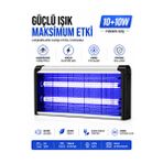 Başkenttekno 20W Elektrikli UV Sinek Öldürücü Lamba Sessiz Haşere Kovucu İç ve Dış Mekan Uyumlu