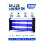 Başkenttekno 20W Elektrikli Uv Sinek Öldürücü Lamba | Sivrisinek Kovucu | Sessiz Güçlü Haşere Kovucu | Iç ve Dış Mekan Kullanımına Uygun 10W+10W
