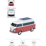 Başkenttekno Bluetooth Hoparlör Retro Araba Vosvos Tasarımlı Solar Şarjlı Speaker D70 - Kırmızı