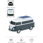 Başkenttekno Bluetooth Hoparlör Retro Araba Vosvos Tasarımlı Solar Şarjlı Speaker D70 - Siyah