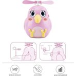 Başkenttekno F-31 El Tipi Mini Fan Vantilatör Sevimli Kuş Figürlü Taşınabilir Mini Fan - Pembe