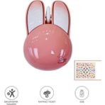 Başkenttekno Kablosuz Tavşan Kulaklı Sessiz Mouse 1200 Dpı Optik Kablosuz Fare Tm-21 - Pembe