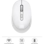 Başkenttekno Mouse Bluetooth + USB Çift Modlu Şarjli Sessiz Kablosuz Fare TM17 - Beyaz