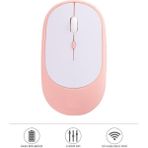 Başkenttekno Mouse USB ve Bluetooth Bağlanti Çift Modlu Şarjli Sessiz Kablosuz Fare TM16 - Pembe