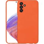 Başkenttekno Samsung Galaxy A04S Mara Lansman Kapak Kılıf - Turuncu