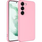 Başkenttekno Samsung Galaxy S23 Plus Kılıf Kamera Korumali Mara Lansman Kapak - Pembe