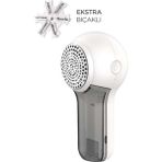 Başkenttekno Tüy Temizleme Makinesi Exstra Bıçaklı Şarjlı Tiftik Temizleme Makinesi M23 - 0 - 200 ml - Beyaz