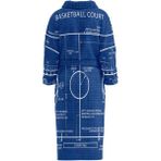 Basketball Court Blueprint - Basketbol Sahası Bornoz - Renkli - Standart