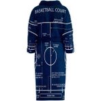 Basketball Court Navyblue - Basketbol Sahası Bornoz - Renkli - Standart