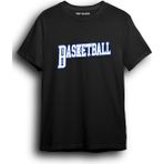 Basketbol Baskılı Özel Tasarım Mavi Beyaz Baskılı Tişört Basketball T-Shirt BASKLL2007 - Siyah