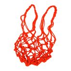 Basketbol Futbol Saklama Çantası için Hafif File Net Çanta Taşıyıcı Çanta, Tek Top için, Siyah/Mavi/Siyah ve Sarı/Sarı/Turuncu AOD (Turuncu)