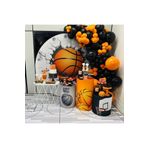 Basketbol Konspet 70 Adet Turuncu, Siyah Balon ve 5Mt Balon Zinciri