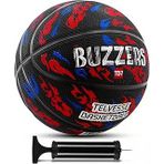 Basketbol Topu 7 Numara Grafiti Desenli Kauçuk Dayanıklı TB-500 Telvesse Deep Channel Kabartma Buzzers Pompa Hediyeli