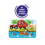 Baskı Atölyesi Çiftlik Ve Çiftlik Ürünleri A4 54 Parça Puzzle, Oyuncak, Yapboz