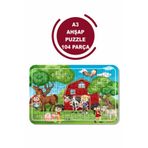 Baskı Atölyesi Çiftlik Ve Sevimli Hayvanlar A3 104 Parça Puzzle, Oyuncak, Yapboz 1428