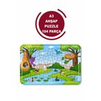 Baskı Atölyesi Sevimli Kuşlar A3 104 Parça Puzzle, Oyuncak, Yapboz 1382