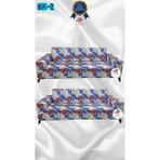 Baskı Desenli Elastik Esnek Kadife Koruyucu Giydirme Koltuk Örtüsü - Bk-02 - 3+3 (2 Parça Set) - 10 x 10 cm - Mor