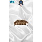 Baskı Desenli Elastik Esnek Kadife Koruyucu Giydirme Koltuk Örtüsü - Bk-03 - 2'li (1 Parça) - 10 x 10 cm - Sarı