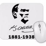 Baskı Dükkanı 10 Kasım Atatürk Tişörtü Mouse Pad