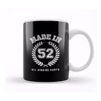 Baskı Dükkanı 1952 Made In 52 All Genuine Parts Kupa Bardak