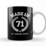 Baskı Dükkanı 1971 Made In 71 All Genuine Parts Kupa Bardak