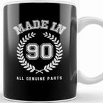 Baskı Dükkanı 1990 Made In 90 All Genuine Parts Kupa Bardak
