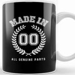 Baskı Dükkanı 2000 Made In 00 All Genuine Parts Kupa Bardak