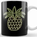 Baskı Dükkanı 80S Retro Neon Sign Aloha Pineapple Kupa