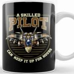 Baskı Dükkanı A Skilled Pilot Can Keep It Up For Hours Airplane Kupa