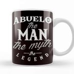 Baskı Dükkanı Abuelo Man Myth Legend Grandfather Grandpa Granddad Family Kupa
