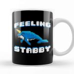 Baskı Dükkanı Adorable Feeling Stabby 8 Bit Narwhal Funny Whale Kupa Bardak