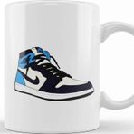 Baskı Dükkanı Air Jordan 1 High Obsidian Kupa