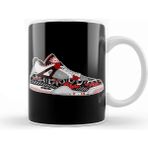 Baskı Dükkanı Air Jordan 13 Retro AJ13 Panda White and Black Basketball Fans Art Kupa
