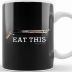 Baskı Dükkanı Aliens Eat This Shotgun Quote Corporal Dwayne Hicks Kupa Bardak