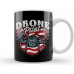 Baskı Dükkanı American Flag Drone Pilot Patriotic Usa Kupa