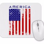 Baskı Dükkanı Amerika Bayrağı Mouse Pad