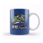 Baskı Dükkanı Anime Little Eren Big Levi Kupa Bardak