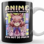 Baskı Dükkanı Anime Makes Me Happy You Not So Much Kawaii Pun Kupa