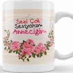 Baskı Dükkanı Anneler Günü Annelere Hediye 051 Kupa